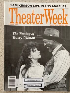 Tracey Ullman & MorganFreeman Theater Week Magazine July 23 1990 Address Label